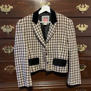Vintage Plaid Blazer